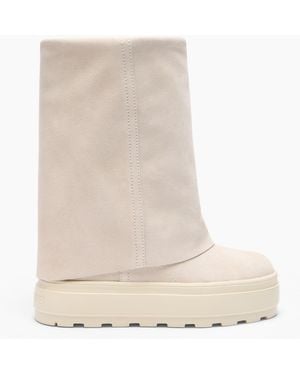 Casadei Double Face High Boot - Natural