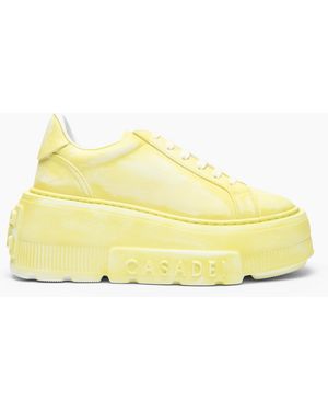 Casadei Nexus Painting Sneaker - Yellow