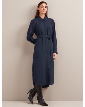 Cefinn Amara Techni Voile Midi Dress - Blue