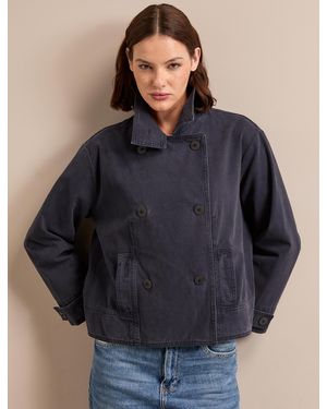 Cefinn Rory Cotton Twill Jacket - Blue