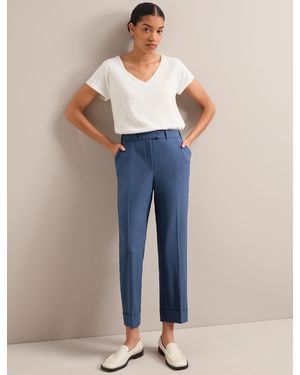 Cefinn Clement New Wool Easy Waist Trouser - Blue