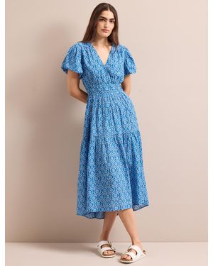 Cefinn Orla Cotton Maxi Dress - Blue