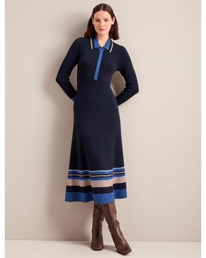 Cefinn Josie Wool Knit Dress - Blue