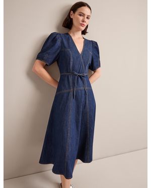 Cefinn Robin Denim Maxi Dress - Blue