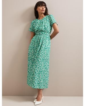 Cefinn Nina Cotton Blend Maxi Dress - Green