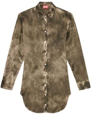 DIESEL Camicia Con Effetto Jacquard - Neutro