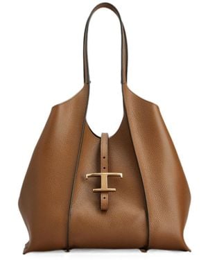 Tod's Borsa Shopping T Timeless - Marrone