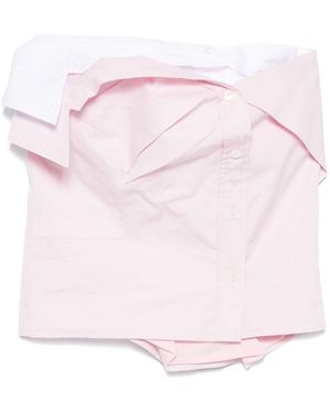 Miu Miu Poplin Top - Rosa