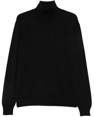 CENERE MAGLIERIA Maglione A Collo Alto - Nero