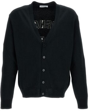 Givenchy Cardigan Con Scollo A V - Nero