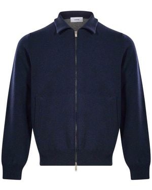 Lardini Giacca Con Zip - Blu