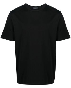 Herno T-Shirt A Maniche Corte - Nero