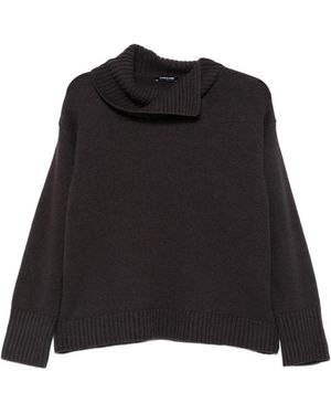 Anneclaire Maglione A Collo Alto - Nero