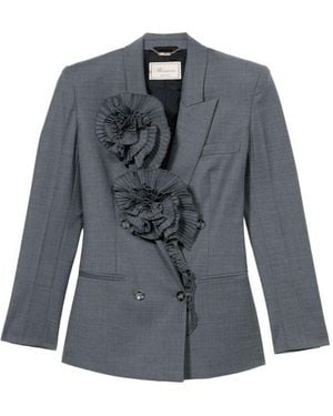 Blumarine Blazer Con Decorazione - Blu