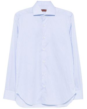 Barba Napoli Camicia A Righe - Bianco