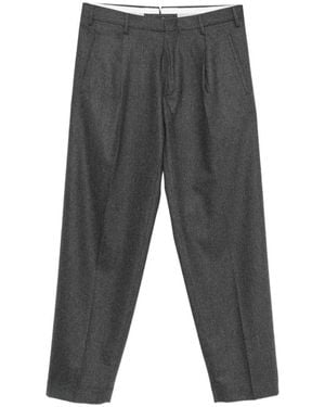 Incotex Pantaloni Dritti Con Pieghe - Grigio