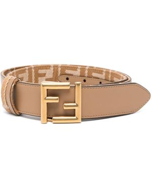 Fendi Cintura Con Fibbia Ff - Neutro