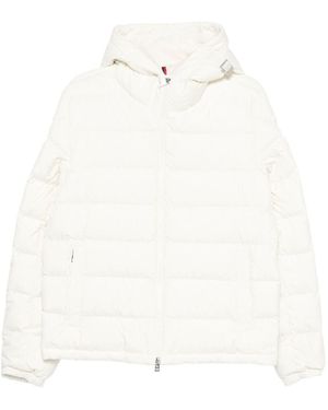 Moncler Piumino Con Cappuccio - Bianco