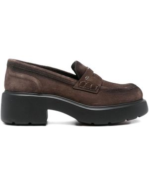 Santoni Mocassini Con Plateau - Marrone