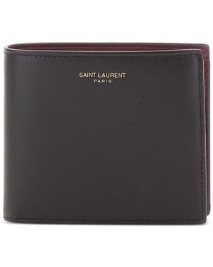 Saint Laurent Portafoglio East/West Paris Con Portamonet - Nero