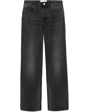 Ami Paris Jeans A Gamba Ampia - Nero