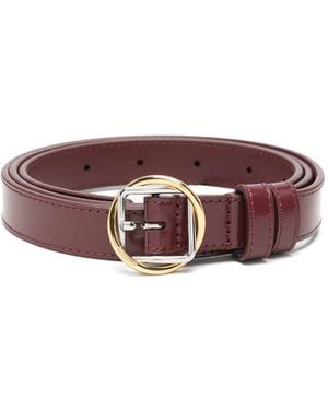 Jacquemus Cintura Con Fibbia Bordeaux - Viola