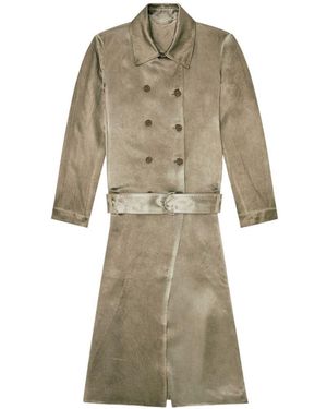DIESEL Trench Con Effetto Stropicciato - Neutro