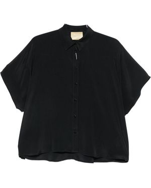 Momoní Camicia A Maniche Corte Brooklyn - Nero