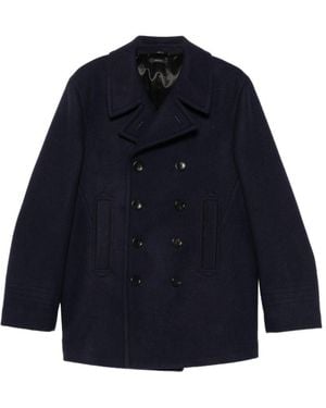 Tom Ford Cappotto Doppiopetto - Blu