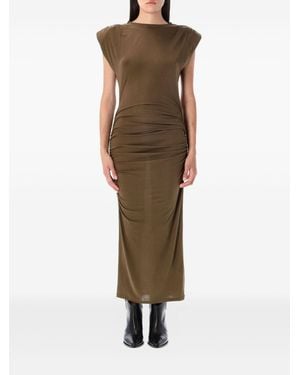 Isabel Marant Abito Midi Con Spalline - Verde