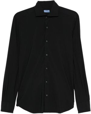 Barba Napoli Camicia A Maniche Lunghe - Nero