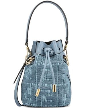 Fendi Borsa A Secchiello Mon Tresor - Blu