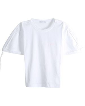 Givenchy T-Shirt Con Logo Ricamato Sulla Manica - Bianco