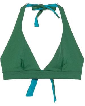 Fisico Solo Top Bikini A Triangolo Con Allacciatura Al Collo - Verde