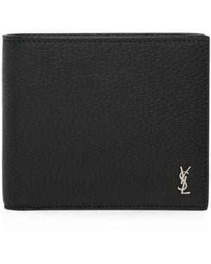 Saint Laurent Portafoglio Mini Cassandre East/West - Nero