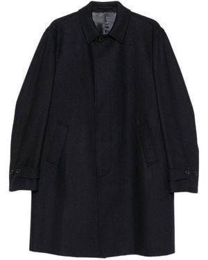 Lardini Cappotto Monopetto Spigato - Blu
