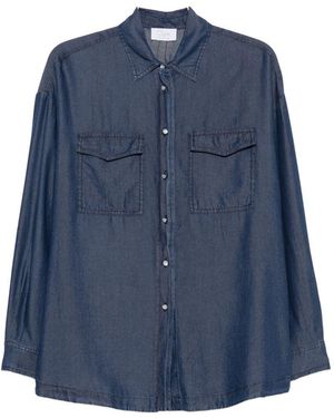 Clips Camicia Con Tasche A Patta - Blu