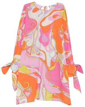 PUCCI Blusa Con Stampa Marmo - Rosa