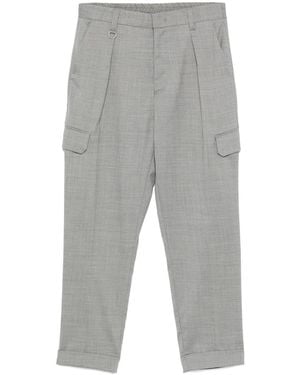 Paolo Pecora Pressed-Crease Trousers - Grigio
