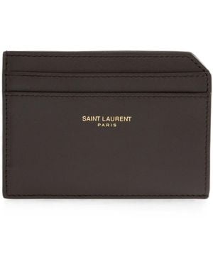 Saint Laurent Portacarte Paris Aperto - Nero
