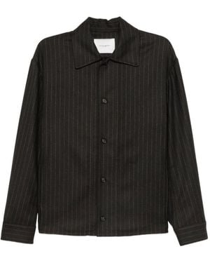 Paolo Pecora Camicia Gessata Scuro - Nero