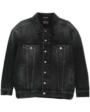 Saint Laurent Giacca Denim - Nero