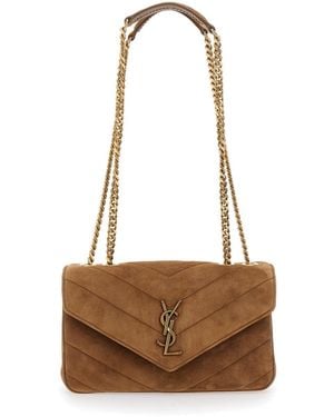 Saint Laurent Borsa Loulou Piccola - Marrone