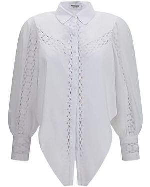Charo Ruiz Camicetta "Devi" Con Inserti - Bianco