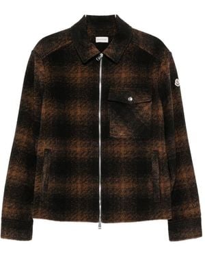 Moncler Camicia Con Zip - Nero