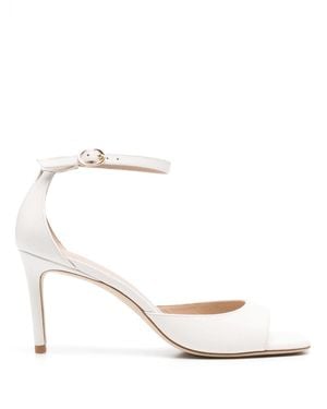 Stuart Weitzman Nudistia 75 Sandal - Bianco