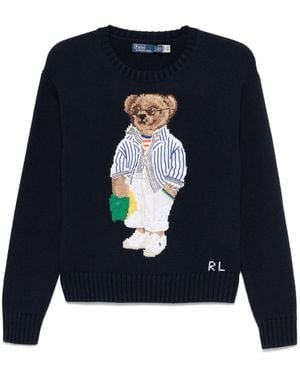 Polo Ralph Lauren Maglione Polo Bear - Blu