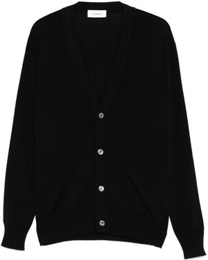 Lardini Cardigan Con Scollo A V - Nero