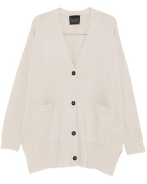 Roberto Collina Maglione, Scollo A V - Bianco