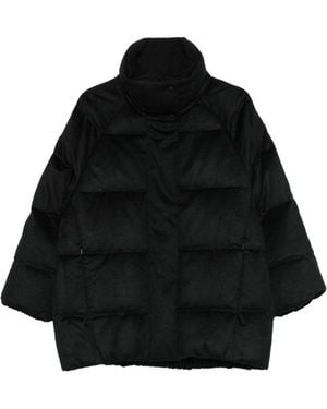 DUNO Cappotto Trapuntato A Collo Alto Astrid - Nero